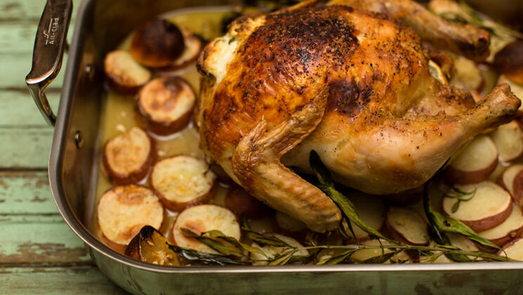 Pollo Asado al Limón con Patatas